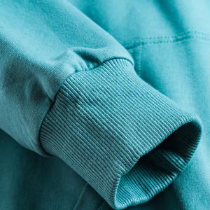 เสื้อฮู้ดแฟชั่นโอเวอร์ไซส์กำหนดเองได้สีพื้นผ้าคอตต้อนน้ำหนักมากใส่ได้ทั้งชายและหญิง - Product Image 2