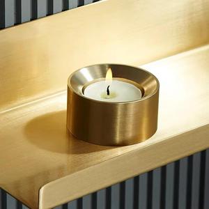 European Style Metal <b>Lantern</b> Candleholder <b>Set</b> Aluminum Copper Dining Table Western Food Wedding Decoration Small - Product Image 4