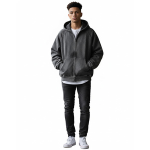 Sudadera con capucha personalizada con lavado ácido GSM de alta calidad con un diseño vibrante de aspecto lavado único que garantiza comodidad y estilo duradero para Unisex - Product Image 3