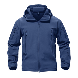 Vestes coupe-vent à coque dure d'extérieur de haute qualité Couleurs contrastées pour l'alpinisme Fermeture à glissière Service OEM Vestes pour hommes - Product Image 1