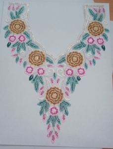 Cols de chemise brodés personnalisés en coton, polyester et dentelle pour la mode masculine et féminine - Product Image 3