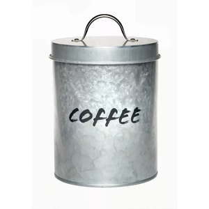 Galvanized Metal <b>Storage</b> Canister Jar Silver for <b>Food</b> <b>Storage</b> <b>Dry</b> <b>Food</b> Kitchen Decorative Hotel Restaurant Made in India - Product Image 2