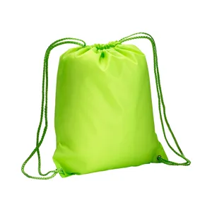 Zaino Sportivo Personalizzato 210T con Coulisse Fluorescente per Promozioni - Product Image 1
