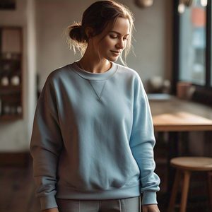 Sudaderas holgadas con hombros caídos para mujer, sudaderas de invierno de peso medio 400 GSM, sudadera de lana de estilo callejero para mujer - Product Image 6