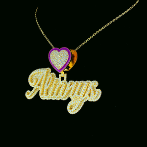 Pendentif Hip Hop de haute qualité unisexe, chaîne cubaine chrétienne, argent sterling 925 plaqué or 10 carats, moissanite VVS, fermoir personnalisé avec lettre - Product Image 2