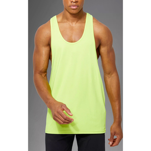 Débardeur de gym personnalisé pour hommes 100% coton gilet de sport sans manches t-shirt d'entraînement Fitness Muscle Singlet - Product Image 1