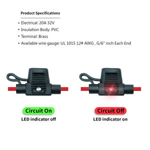 Porte-fusible en ligne LED ASP avec capuchon - Product Image 3