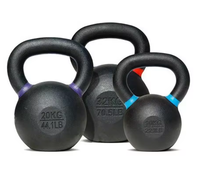 Kettlebell en fonte solide pour les entraînements à domicile et en salle de sport et la musculation