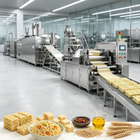 Complete productielijn voor instant noedels, inclusief machine voor het maken van gebakken instant noedels en droogmachine voor niet-gebakken noedels