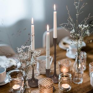 Bougeoir pilier en métal émaillé de haute qualité pour la décoration intérieure, bougeoir de table pour lumière de bougie, vaisselle, meilleur design - Product Image 2