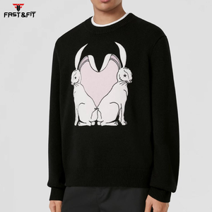 Cuello redondo personalizado de alta calidad para entrenamiento de invierno bordado impreso digital al por mayor para ejercicio - Product Image 4