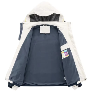 OEM Vente en gros Article très vendu Veste d'extérieur personnalisée Veste coupe-vent coupe-vent pour hommes, couleur patchwork, avec poches zippées - Product Image 2