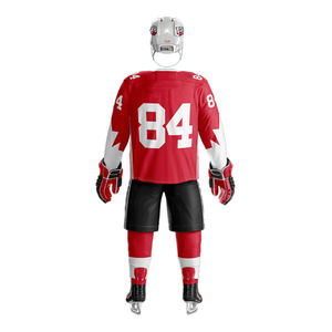 Maillot de Hockey sur glace de haute qualité personnaliser Logo enfants taille adulte taille uniformes de Hockey sur glace vente en gros ensemble d'uniformes logo personnalisé - Product Image 2