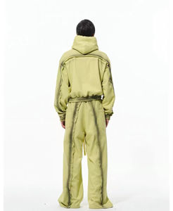 Customized Heavy Weight Crop Boxy Fit Hoodie & Baggy <b>Sweatpants</b> Manufacturer <b>Oversized</b> Trouser Tracksuit For Men's Winter Wear - Product Image 4