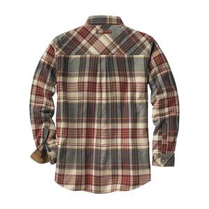 Camisa de franela de algodón 100% para hombre, logotipo bordado con estampado personalizado, cuello abotonado, manga larga, talla grande, nueva condición, cremallera, ODM - Product Image 2