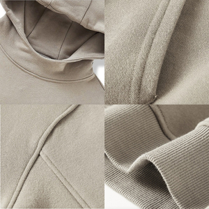 Sweat à capuche d'hiver en polaire lourde de haute qualité personnalisé vierge surdimensionné grande taille sweat à capuche en coton pour hommes impression numérique Logo personnalisé - Product Image 4