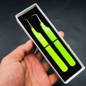 ชุดแหนบขนตาแบบมืออาชีพชุดสำหรับต่อขนตาสแตนเลสกันแม่เหล็กที่จับสบายแยกปริมาณ10มม. - Product Image 6