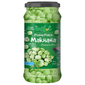 Nueces de Makhana Jumbo de Primera Calidad, Orgánicas, Enteras, Ligeras y Crujientes, Listas para Comer - Product Image 1