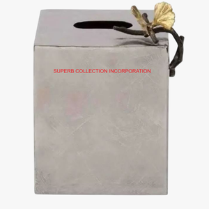 Boîte à mouchoirs décorative d'accent floral la plus vendue pour le bureau et les mariages Fabuleux organisateur de conception pour tous les événements en vente - Product Image 5