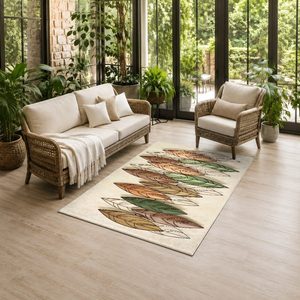 <b>RUGS</b> DEPOT LXDP-0351 Wholesale Beige Brown Bohemian <b>Tribal</b> Digital Printed Machine Washable Chenille Area <b>Rug</b> Non Slip - Product Image 6