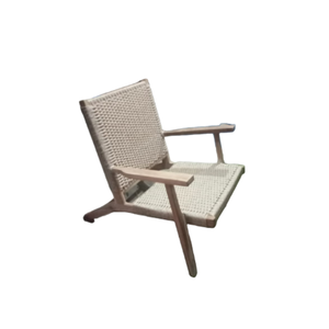 Chaise sans bras de chaise d'hôtel et de salle à manger de rotin de vente chaude avec des meubles d'hôtel de jambe en bois fabriqués en Indonésie - Product Image 1