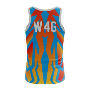 Camiseta sin mangas personalizada de poliéster 100% para gimnasio, camiseta de práctica de punto transpirable en estilo Hip Hop, logotipo frontal de talla grande sin tarifa - Product Image 2