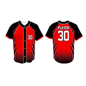 Best Quality Breathable Plus Size Custom Logo Baseball & Softball Jersey 100% Polyester Quick Dry Made Pakistan Hot Sale Uniform - Product Image 1