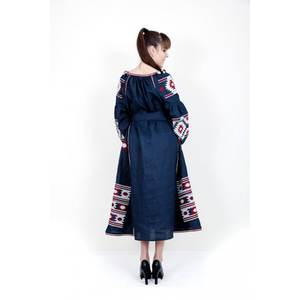 Latest Exclusive Pretty Ukrainian Embroider <b>Dress</b> Lady Long <b>Sleeves</b> Official Wear Ukrainian <b>Dress</b> <b>Summer</b> Casual <b>Dresses</b> Natural - Product Image 6