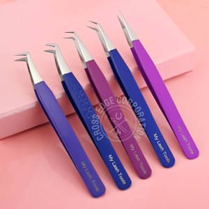 Pinzas para Extensión de Pestañas Mega, Agarre Perfecto, Nano Grip, Ligeras, Rectas, Herramienta de Aislamiento, Disponibles en Stock - Product Image 1