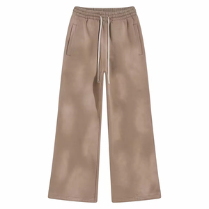 Pantalones Deportivos Holgados Deslavados al Sol, Personalizables, de Algodón y Felpa, con Lavado Ácido, Bordados, Pantalones para Hombre, Conjuntos Deportivos - Product Image 4