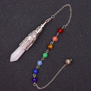 Elegante péndulo de cristal para Reiki y radiestesia espiritual - Product Image 4