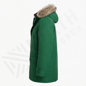 Veste parka de haute qualité pour homme, grande taille, imperméable, chaude pour l'hiver, coupe-vent, capuche réglable, épaisse, thermique, longue, vêtements d'extérieur - Product Image 3