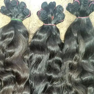 Extensiones de cabello Remy indio virgen brasileño de alta calidad Color de cabello natural - Product Image 3