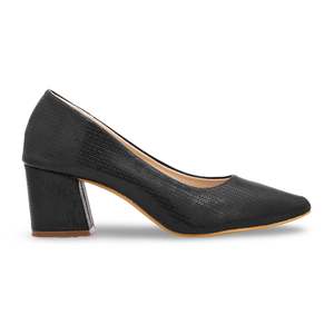 Zapatos de corte negros WN7297 Pisos cómodos - Product Image 3