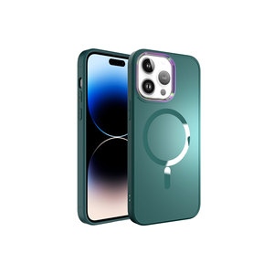 Étui de chargement sans fil en silicone de luxe de style LCKC pour iPhone 14 Pro Max 5G, coque arrière antichoc avec support MagSafe - Product Image 1
