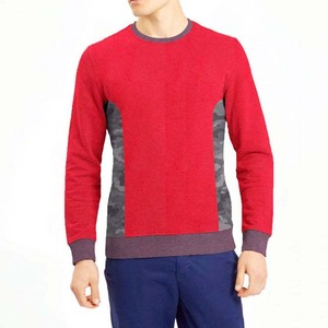 Regular Fit Crew Neck Men Sweatshirts Full Sleeve Quick Dry Breathable Low MOQ Low Price Contrast Color Enzyme Wash Autumn - Product Image 1
