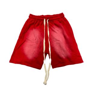 <b>Mens</b> Running Acid Wash Vintage Joggers Baggy Sweat <b>Shorts</b> Training Gym Workout Sportswear <b>Shorts</b> Custom Logo Breathable <b>Shorts</b> - Product Image 1