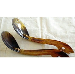 Unique Style With High Quality Natural Horn Spoon Set <b>Colourful</b> Handle With <b>Resin</b> & Wood for Hotel and Restaurant Cafe Dinings - Product Image 5