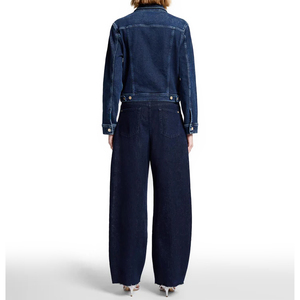 Veste de camionneur en denim classique vintage de luxe personnalisée pour femmes, ajustement et options de conception de lavage personnalisé 7 pour toute l'humanité 100% veste en coton - Product Image 2