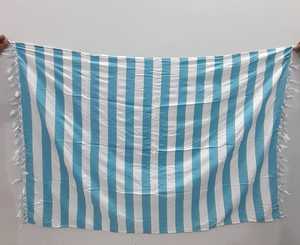 Venta caliente 100% Rayon Stipe Impreso Sarong Personalizable OEM Beach Swimming Wear Sarong Dress en sujetador y estilos breves - Product Image 5