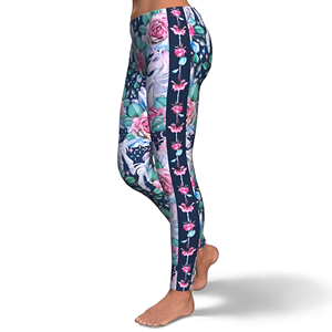 Leggings de yoga respirants et légers à taille élastique offrant un confort et un style ultimes pour les modes de vie actifs - Product Image 2