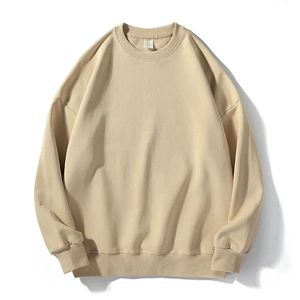 Ras du cou Logo personnalisé Sweat de haute qualité éponge française surdimensionné en gros sweats vierges anti-boulochage polaire - Product Image 5