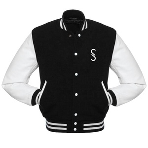 Blouson aviateur Letterman boutonné unisexe d'hiver pour hommes sur mesure nouveau style sport veste de baseball chauffante pour le travail - Product Image 1