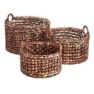 Cesta de Almacenamiento Redonda de Flores, Cesta de Almacenamiento Hecha a Mano, Venta al por Mayor, Ecológica, Hecha en Vietnam - Product Image 5