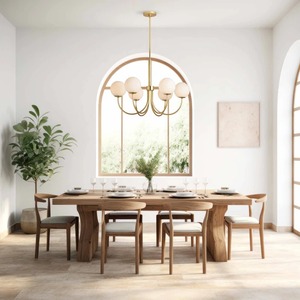 Elégant Bard Globe Lustre Luminaire Sphérique Moderne pour Salles à Manger Espaces de Vie et Entrées - Product Image 2