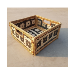 Traditional Product From Rattan - Best Quality Round Natural Rattan Storage Basket Made in Vietnam - Product Image 1