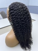 Vente flash : Cheveux birmans bruts non traités, ligne de cheveux invisible, haute densité, perruque mi-longue bouclée birmans à clipser, à nouer ou à clipser