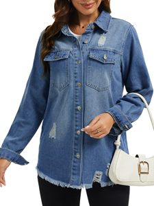 Chaqueta Vaquera de Estilo Urbano para Mujer, Cómoda y Sostenible, Chaqueta Vaquera para Mujer en Venta - Product Image 6