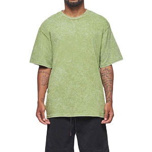 <b>Box</b> Fit Cotton Tee <b>Men</b> Oversized Blank Streetwear Shirt 200G Jersey Plain T Shirt <b>Men</b> Boxy Short Sleeve Tee Custom Cotton Oversi - Product Image 1