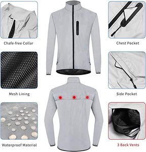Custom Men's Polyester Reflective <strong>Windbreaker</strong> Jacket Vintage Waterproof <strong>Windbreaker</strong> Beach,White <strong>Navy</strong> Khaki <strong>Windbreaker</strong> - Product Image 2